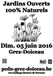 Dimanche 5 juin: Jardins Ouverts 100% Naturels -- 05/06/16